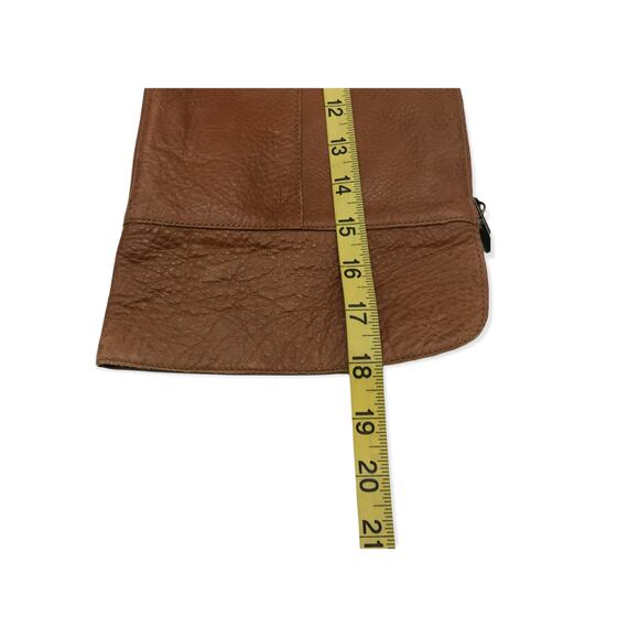 Franco Sarto Womens Daya Riding Boots Brown Leather Pointed Toe Zip 7 M New - Picture 3 of 11